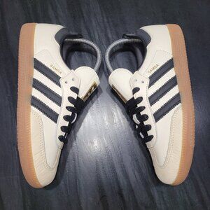 Adidas Samba W Womens Originals OG Cream White Sand Strata Black Gum Sneakers